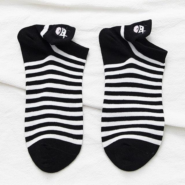 New Fashion Cow Print Cute Animals White Cartoon Socks Cute Happy Socks Unisex Fashion Socks Cow Style Breathable Socks For Men And Women