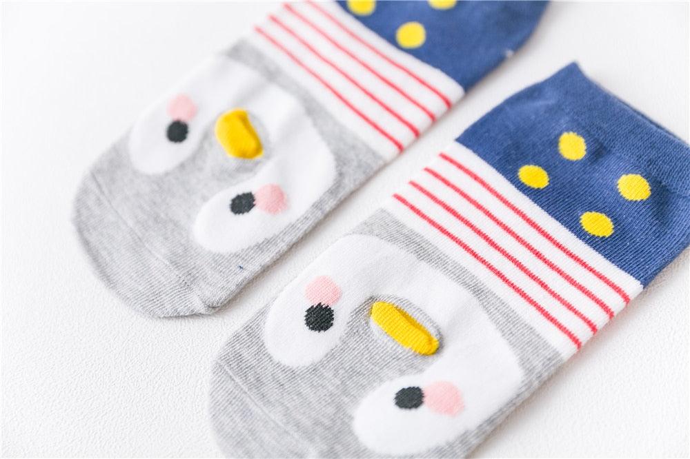 New Fashion Funny Cartoon Egg Socks Cute Girls' Happy Animal Fruit Foods Short Socks Penguin Fried Omelette Strawberry Pineapple Printed Unisex Socks For Men And Women