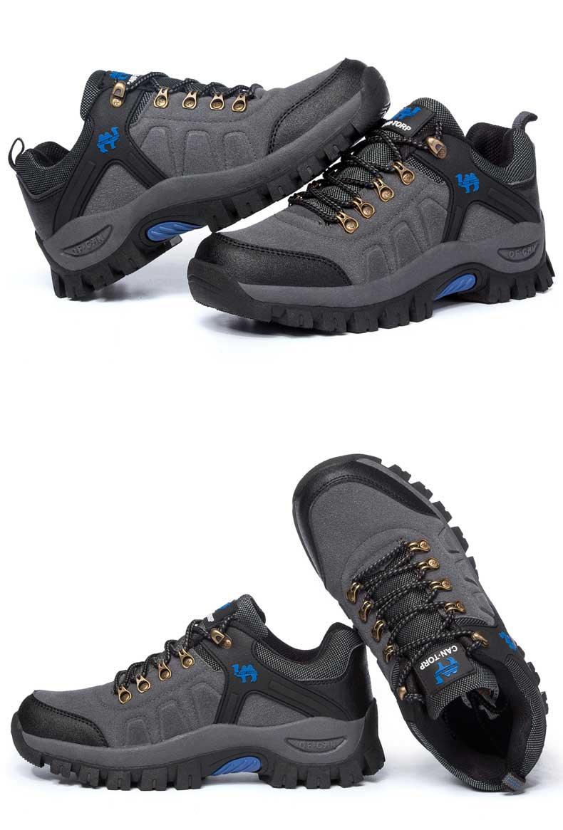 New Fashion Outdoors Men's Sneakers Waterproof Shoes Mens Casual Shoe Waterproof Hiking Boots Outdoor Lightweight Shoes Outdoor Walking Lace Up Anti-Slip Casual Shoes