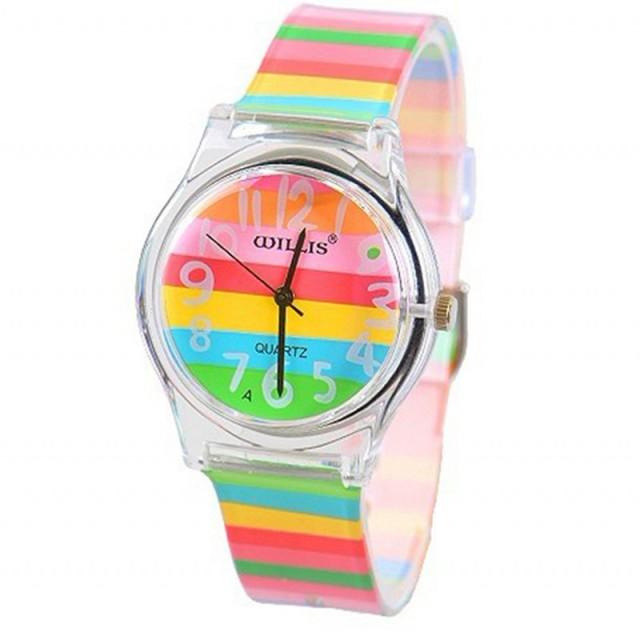 New Fashion Simple Boys Girls Sports Analog Watch Silicone Students Children Quartz Waterproof Learning Time Wrist Watch Easy To Read Time Wristwatches For Kids