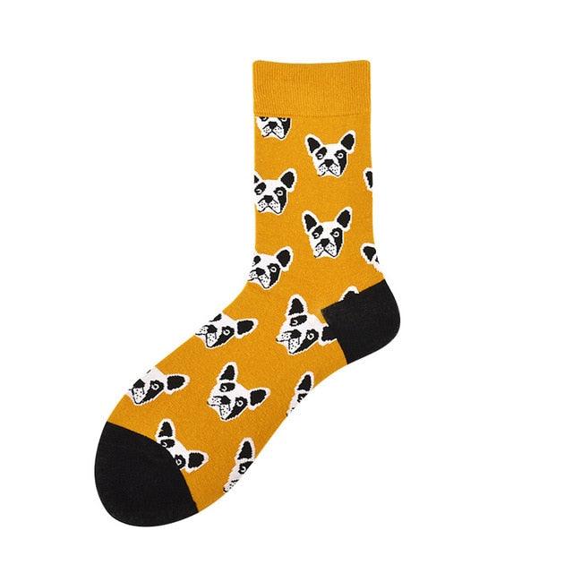 New Fashion Socks Shark Dinosaur Tiger Bear Dog Pattern Long Tube Happy Novelty Skateboarding Cycling Leisure Fun Unisex Crew Socks For Men And Women