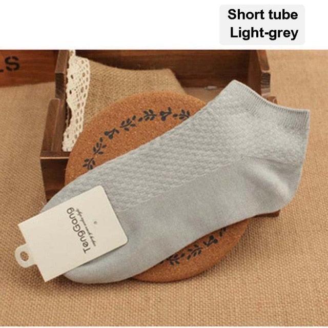 New Fashion Style Bamboo Fiber Socks Deodorant Sock High Tube Business Solid Breathable Men Women Elastic Socks Autumn Spring Socks For Men And Women