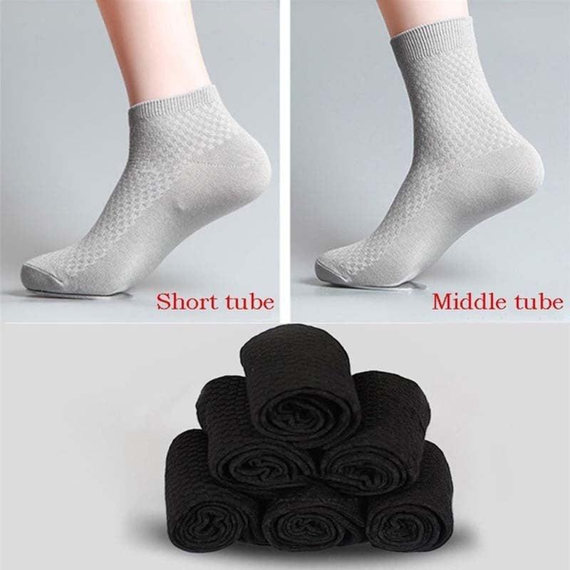 New Fashion Style Bamboo Fiber Socks Deodorant Sock High Tube Business Solid Breathable Men Women Elastic Socks Autumn Spring Socks For Men And Women