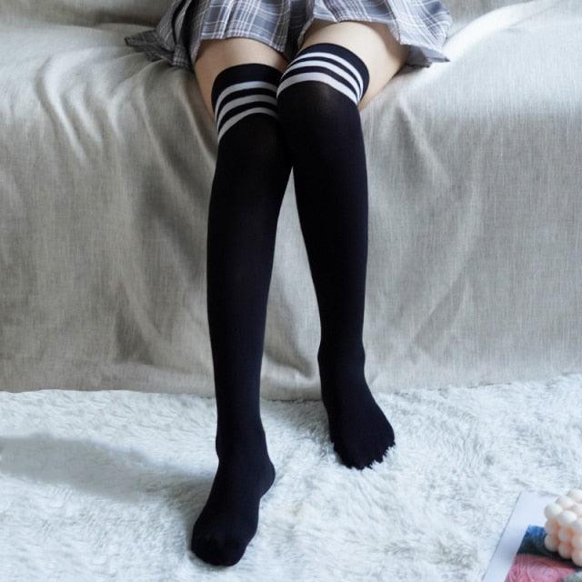 New Fashion Thigh High Stockings Solid Velvet Soft Flexible Over Knee Socks Tall Long Boot Stockings for Women - ALLURELATION - 500, adult socks, basketball socks, bike socks, breathable socks, casual socks, colorful socks, cotton socks, cute socks, cycling socks, female socks, flexible socks, footbal socks, footwear, long socks, Nylon socks, over the knee socks, Socks, socks for girls, socks for women, stockings, thigh high socks, thigh high stockings, velvet socks, Women socks - Stevvex.com