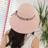 New Fashionable Women Sun Hat Summer Hat Foldable Ladies Wide Large Brim Floppy Folding Summer Beach Sun Hat Comfortable Cotton Cap Anti-UV Big Summer Biking Beach Hat Fashion Sun Hat