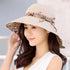 New Fashionable Women Sun Hat Summer Hat Foldable Ladies Wide Large Brim Floppy Folding Summer Beach Sun Hat Comfortable Cotton Cap Anti-UV Big Summer Biking Beach Hat Fashion Sun Hat