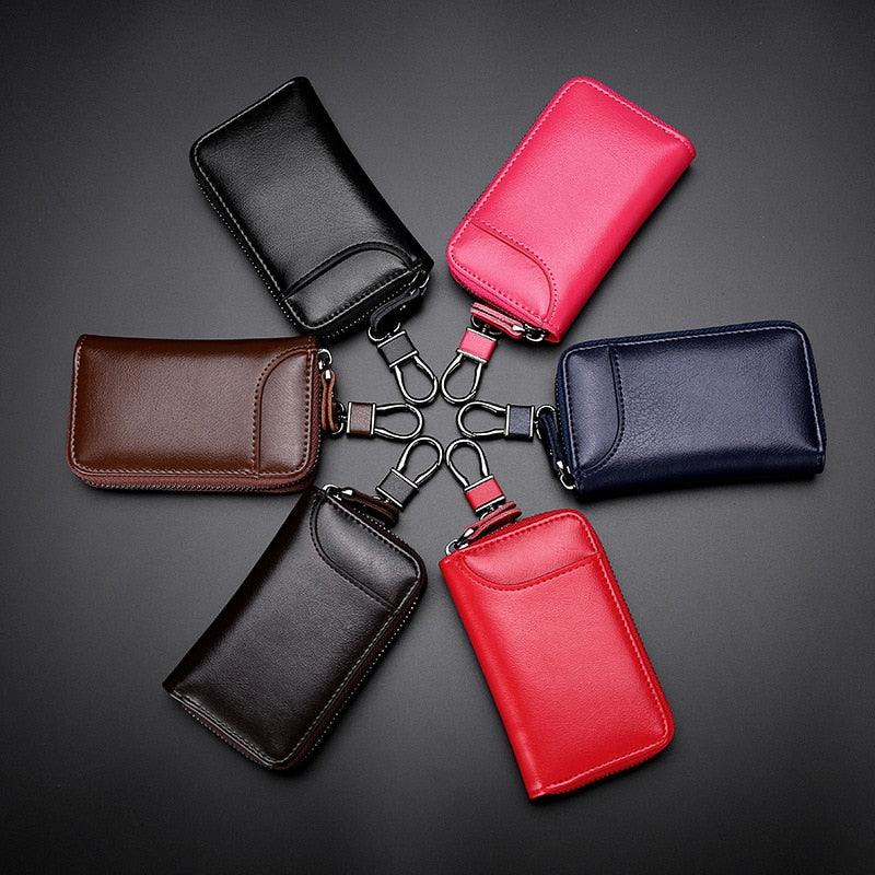 New Genuine Leather Keychain Leather Car Case Key Holder Bag Keychain Case Wallet Holder Pouch Smart Key Chain Purse Key Cover Bag Fashion Men Key Holder Organizer Car Key Case - ALLURELATION - 360 Degree Rotatable Keychain, 551, Genuine Leather Keychain, Holder Bag Keychain, Key Holder, leather keychain, Organizer Car Key Case, Purse Key Cover Bag, Smart Key Chain - Stevvex.com