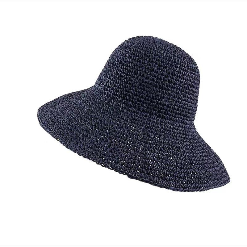 New Girl Sun Hat Unique Trendy Women's Sun Protection Hat Wide Brim Floppy Summer Hats Women Retro Casual Straw Bucket Hat Comfortable Soft Every Day Travel Hat