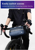 New Handlebar Bag Bicycle Bags Frame Pannier Bag Waterproof Multifunction Portable Shoulder Bag Bike Accessories Multifunction Bike Handlebar Bag Front Bicycle Frame Bag Waterproof Shoulder Bag Handbag Waist Bag