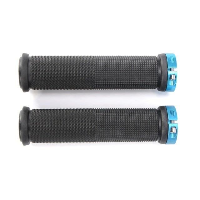 New Handlebar Cover Grips Rubber Soft Anti-Skid Cycling Bike Grips Mountain Road Bike Lock On Handle End Grips Handlebar Lockable Mountain Antiskid Shockproof Aluminum Alloy Locking Ring Comfy Soft TPR Rubber Handlebar