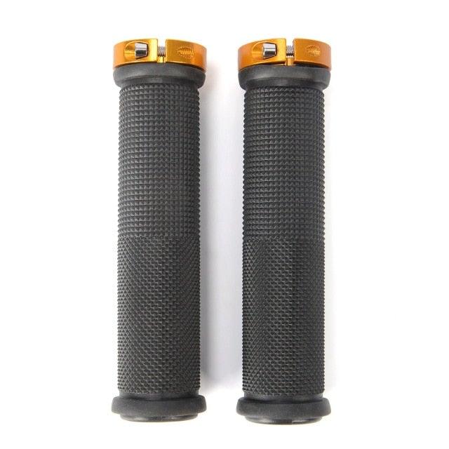 New Handlebar Cover Grips Rubber Soft Anti-Skid Cycling Bike Grips Mountain Road Bike Lock On Handle End Grips Handlebar Lockable Mountain Antiskid Shockproof Aluminum Alloy Locking Ring Comfy Soft TPR Rubber Handlebar