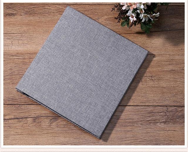 New Linen 16inch DIY Photo Album Lovers Birthday Gift Wedding Photos Baby Photo Album Scrapbook Paper Crafts Albums Refillable Notebook Photo Album