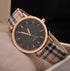 New Luxury Fashion Quartz Ladies Watch Plaid Clock Rose Gold Dial Dress Casual Wristwatch Analog Quartz Watches For Women Fashion Casual Wrist Watch Elegant Dress Watch For Womens