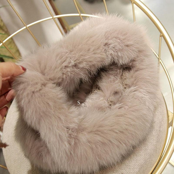 New Luxury Fashion Winter Soft Real Fox Fur Scarf Genuine Fur Round Scarves Lightweight Neck Warmer Elegant Neckerchief Scarfs Warm Neck Warmer For Women
