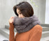 New Luxury Fashion Winter Soft Real Fox Fur Scarf Genuine Fur Round Scarves Lightweight Neck Warmer Elegant Neckerchief Scarfs Warm Neck Warmer For Women