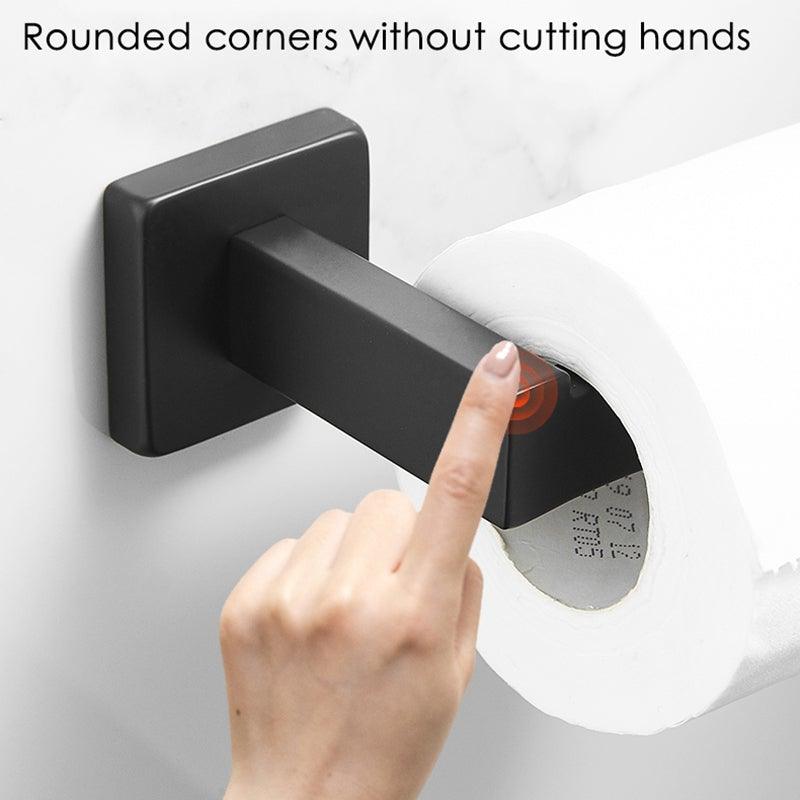 New  Matte Black Toilet Paper Holder Wall Mount Tissue Roll Hanger 304 Stainless Steel Bathroom Accessories Toilet Paper Holder Tissue Roll Holder Hanger Stainless Steel Matte Black Bathroom Lavatory Hardware Wall Mount 14.5cm