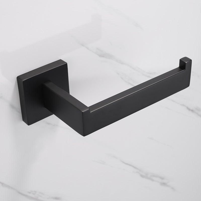 New  Matte Black Toilet Paper Holder Wall Mount Tissue Roll Hanger 304 Stainless Steel Bathroom Accessories Toilet Paper Holder Tissue Roll Holder Hanger Stainless Steel Matte Black Bathroom Lavatory Hardware Wall Mount 14.5cm