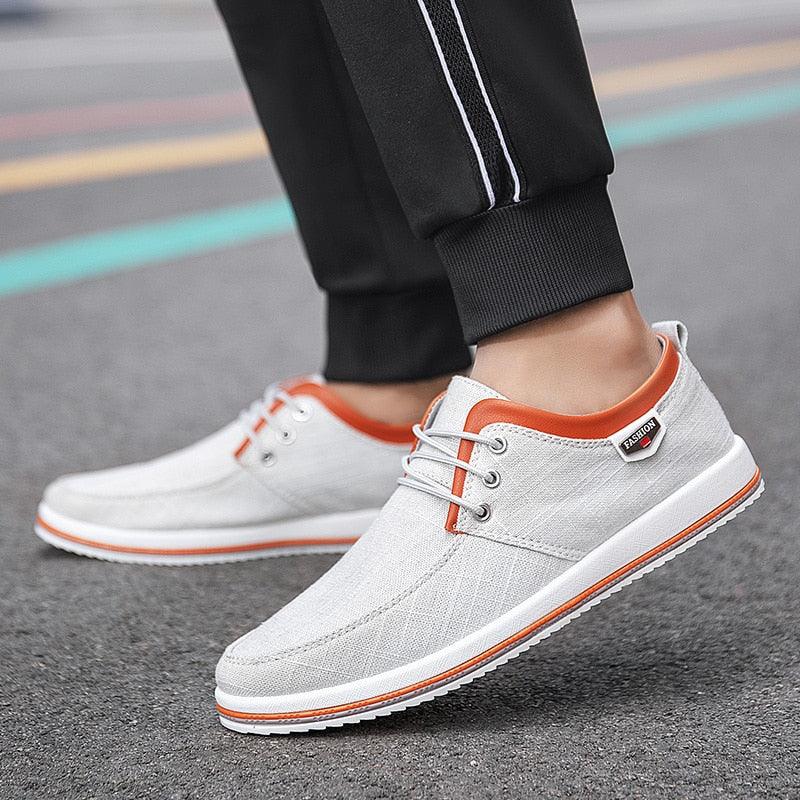 New Men's Flats High Quality Casual Shoes Handmade Shoes Casual Sports Flats Men Lightweight Comfortable Walking Shoes Outdoor Walking Sneakers For Mens - STEVVEX Shoes - 107, Breathable Flat Casual Sneakers, Breathable Shoes, Business Mens Sneakers, Comfortable Mens Shoes, Elegant Mens Shoes, High Quality Mens Casual Shoes, Men Casual Shoes, Men Shoes, Men Sneakers, Mens Casual Elegant Shoes, Modern Shoes, Shoes, Sneakers, Sport Mens Shoes, Sports Shoes, Strong Mens Shoes - Stevvex.com