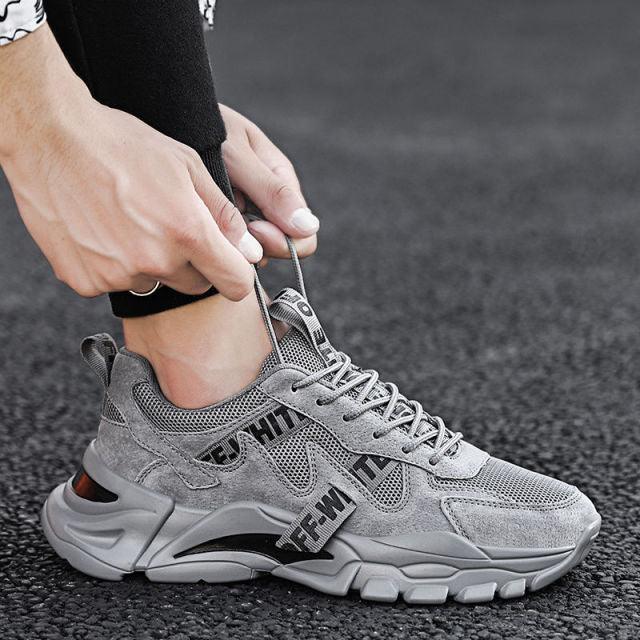 New Men's Spring Summer Breathable Casual Sports High Quality Sneaker Sport Walking Fashion Sneakers High Top Casual Shoes Athletic Walking Mesh Sneakers