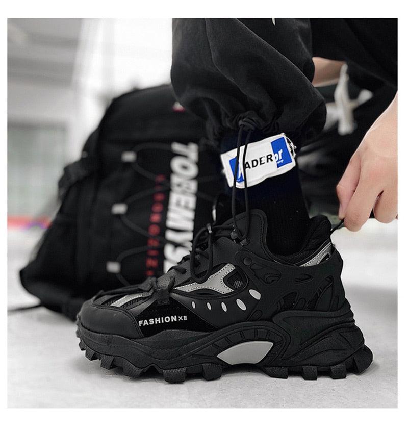 New Mens Sneakers Breathable Sports Shoes Couple Casual Shoes Thick Sole Running Walking Shoes Trainers Sport Sneakers Men High Fashion Comfy Fashion Sneakers