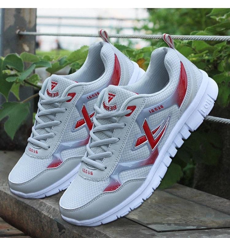 New Mens Sport Light Sneakers Breathable Casual Shoes Outdoor Walking Comfortable Running Sneakers Breathable Men Workout Lightweight Slip On Athletic Gym Sneakers