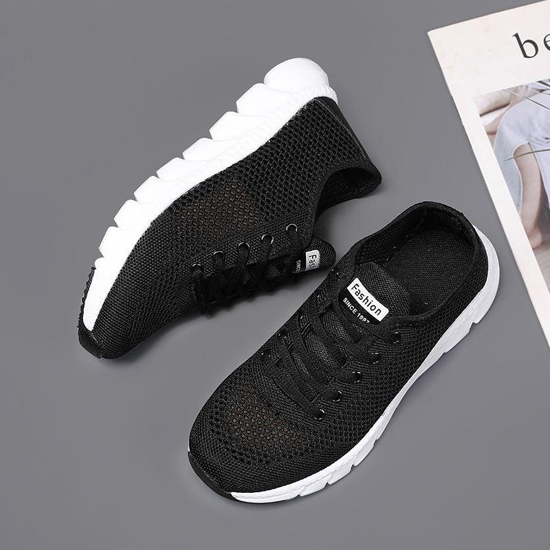 New Mesh Womens Sneakers Breathable Flat Shoes Women Lightweight Sports Non-slip Running Footwear Fashionable Breathable And Non-Slip Walking Shoes For Women