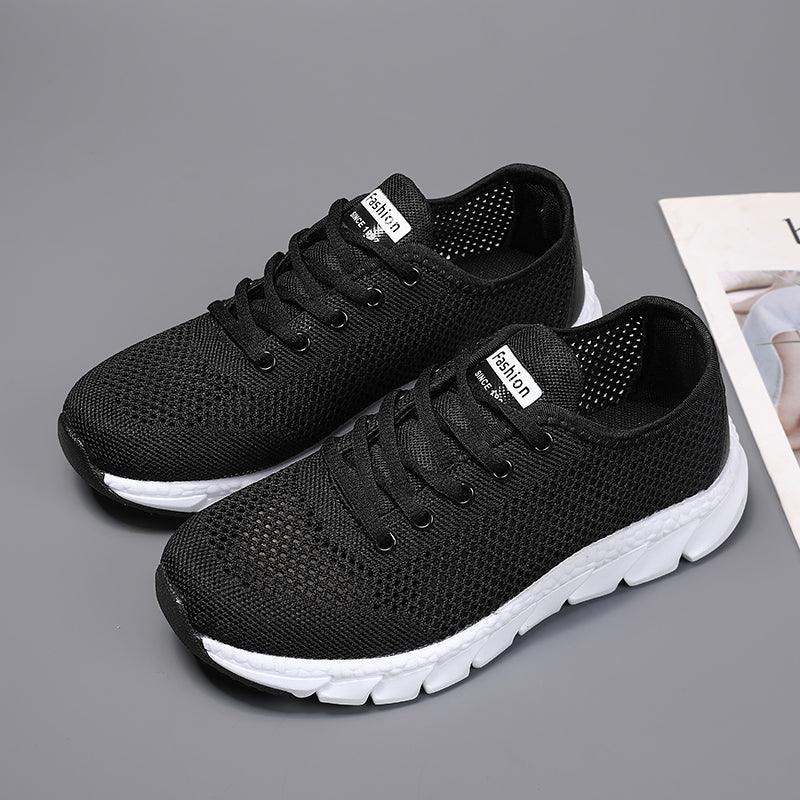 New Mesh Womens Sneakers Breathable Flat Shoes Women Lightweight Sports Non-slip Running Footwear Fashionable Breathable And Non-Slip Walking Shoes For Women