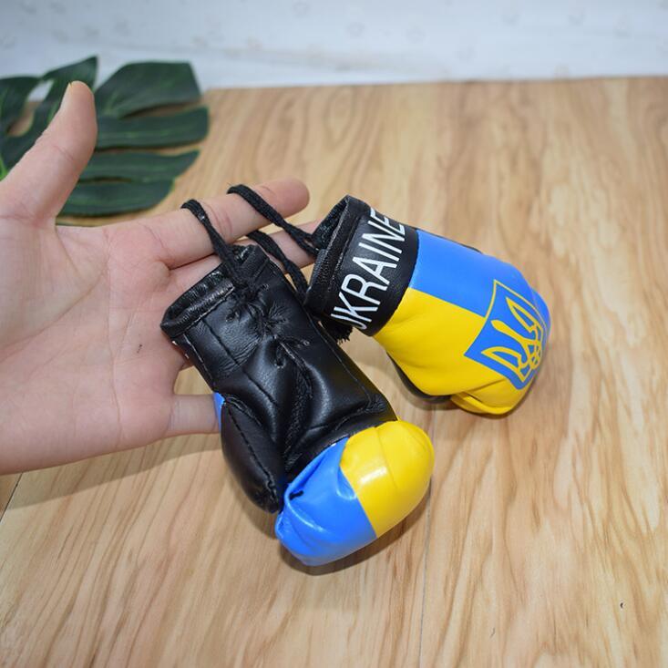 New Mini Boxing Gloves Keychain Pendant Keychains Charms Sports Keychain Boxing Match Glove Car Bag Pendant Sport Key Chain Accessory For Men