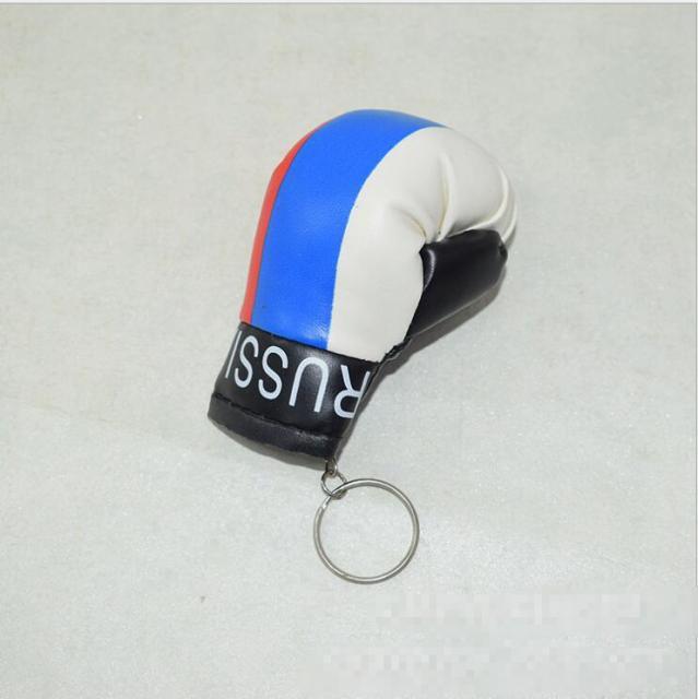 New Mini Boxing Gloves Keychain Pendant Keychains Charms Sports Keychain Boxing Match Glove Car Bag Pendant Sport Key Chain Accessory For Men