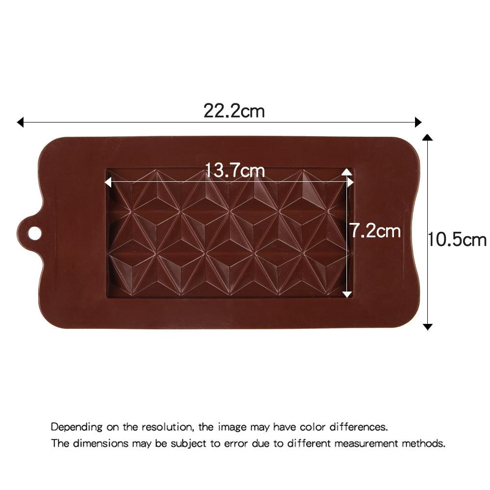 New Non Stick Silicone Chocolate Mold Square Shape 3D Reusable Cake Tools Non-stick Jelly And Candy Kitchen Baking Accessories Silicone Mold For Candy Chocolate Cake Jelly And Pudding Set