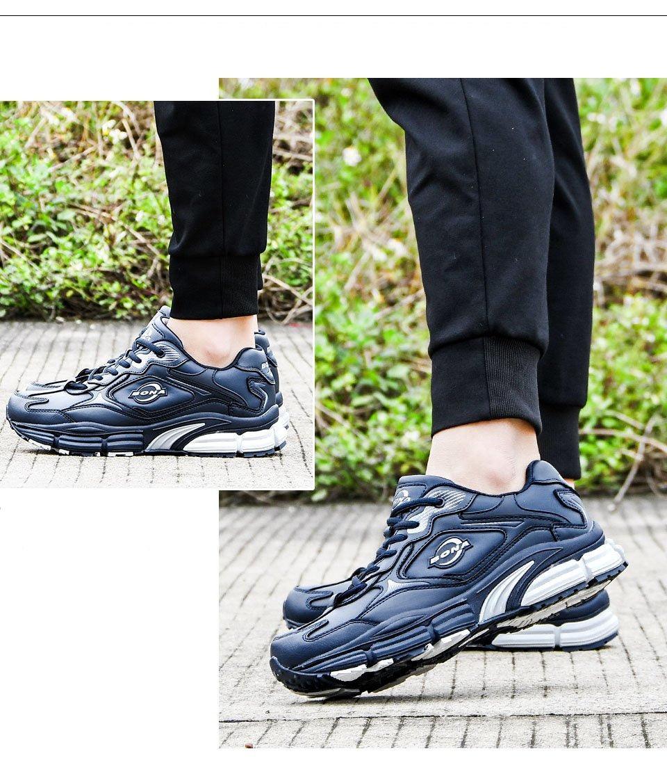 New Popular Leather Mens Sneakers Outdoor Casual Shoes Fashion Man Footwear Walking Shoes Comfortable Sneakers Running Lace Up Athletic Sneakers