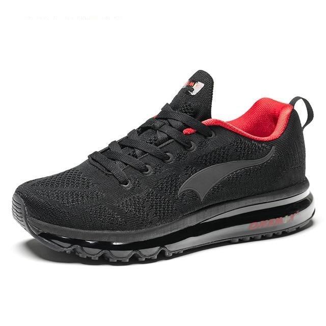 New Red Men's Sport Running Shoes Summer Sneakers Breathable Mesh Outdoor Athletic Non Slip Walking Jogging Tennis Sneakers Air Cushion Jogging Sneakers