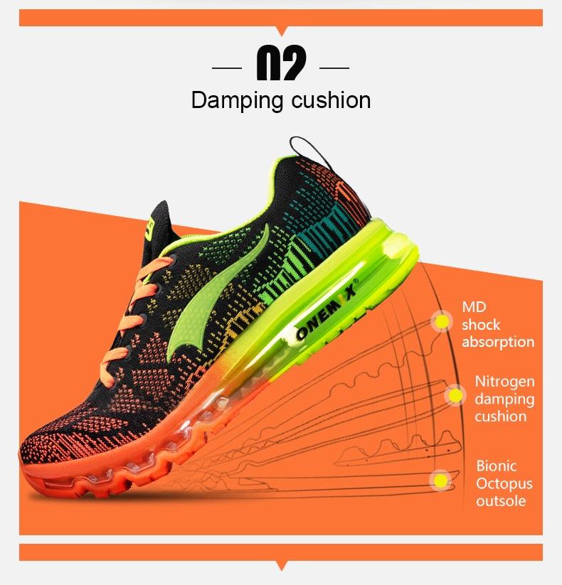 New Red Men's Sport Running Shoes Summer Sneakers Breathable Mesh Outdoor Athletic Non Slip Walking Jogging Tennis Sneakers Air Cushion Jogging Sneakers