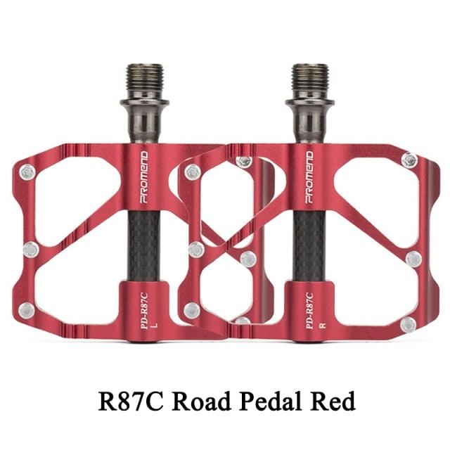 New  Road Bike Pedal Non-Slip Ultra-Light Aluminum 3 Ball Bearing Cycling Pedals Mountain Bike Pedals Pedals Aluminum Bicycle Flat Platform Pedals Lightweight Non-Slip Sealed Bearing For Road Mountain