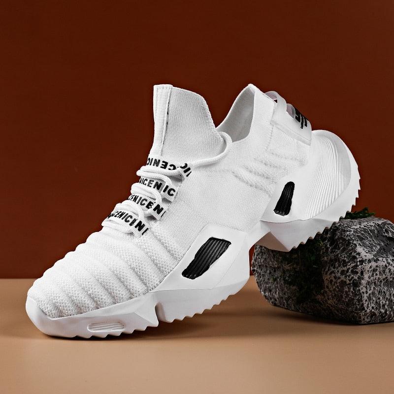 New Running Breathable Men's Sneakers Fashion Men Jogging Sports Lightweight Casual Fashion Height Increasing Casual Outdoor High Quality Mesh Jogging Non Slip Sneakers