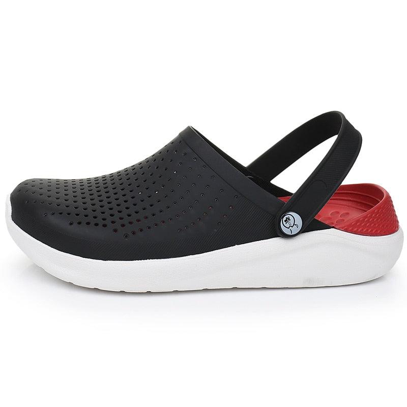 New Sandals Mens Hole Shoes Women Sandals Clogs Unisex Garden Shoes Gray Water Shoes Lightweight Sandals Slip On Summer Beach Pool Shower Shoes