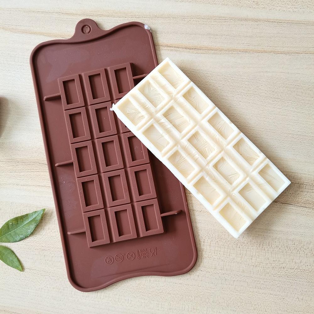 New Silicone Chocolate Mold Triangular Baking Tools Non-Stick Silicone Cake Mould Jelly Candy 3D Molds Kitchen Accessories Break Apart Chocolate Molds Silicone Deep Candy Bar Molds Silicone Shapes