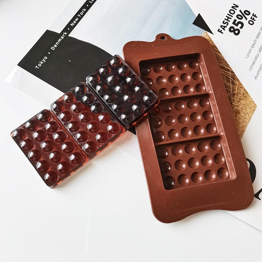 New Silicone Chocolate Mold Triangular Baking Tools Non-Stick Silicone Cake Mould Jelly Candy 3D Molds Kitchen Accessories Break Apart Chocolate Molds Silicone Deep Candy Bar Molds Silicone Shapes