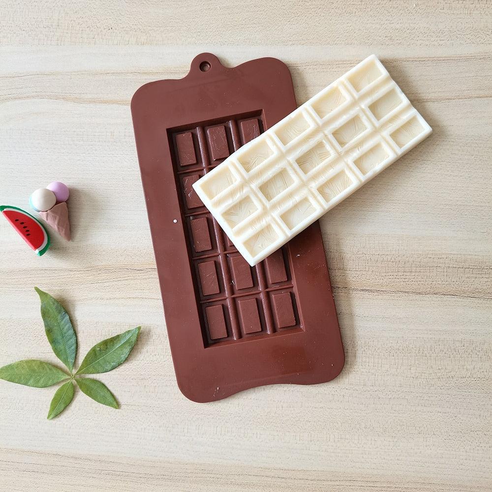 New Silicone Chocolate Mold Triangular Baking Tools Non-Stick Silicone Cake Mould Jelly Candy 3D Molds Kitchen Accessories Break Apart Chocolate Molds Silicone Deep Candy Bar Molds Silicone Shapes