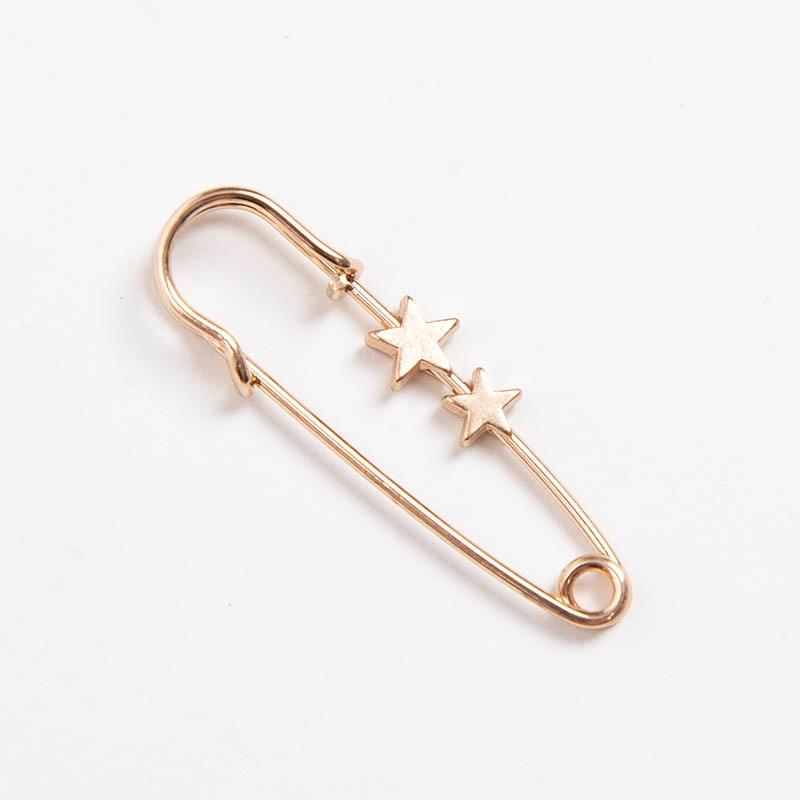 New Simple Trendy Popular Rhinestone Decoration Buckle Lapel Pin Brooches Women Cardigan Coat Sweater Costume Safety Pin Jewelry Brooches and Pins for Women in Multiple Styles Beautiful Safety Pins for Clothing