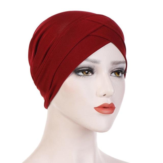 New Soft Modal Muslim Turban Hat Inner Head Wrap Bonnet Under Scarf Hijab Lightweight Caps Elegant Islamic Under Scarf Bonnet Hat Headwrap For Female