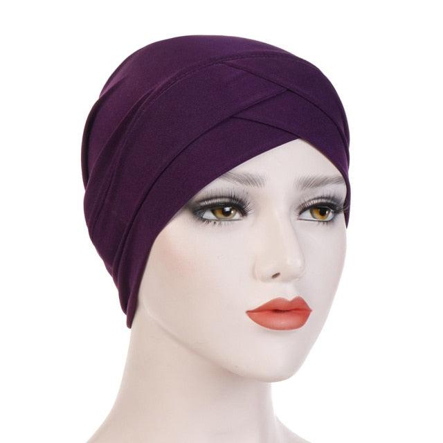 New Soft Modal Muslim Turban Hat Inner Head Wrap Bonnet Under Scarf Hijab Lightweight Caps Elegant Islamic Under Scarf Bonnet Hat Headwrap For Female