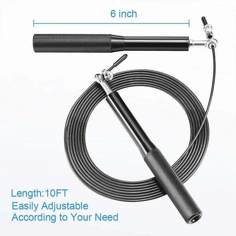 New Speed Jump Rope Fitness Skipping Ropes Exercise Adjustable Professional Skipping Rope For Boxing Fitness Skip Workout Training Jump Rope With Aluminium Alloy Handle For Gym Home