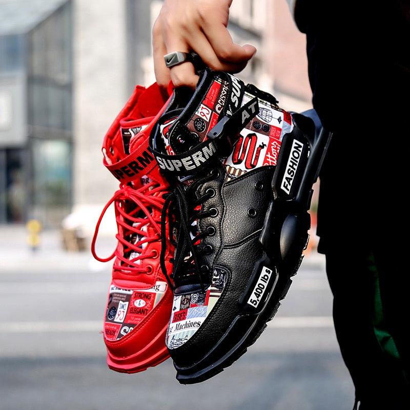 New Sport Mens High Quality Sneakers Breathable Lightweight Red Basketball Luxury Fashion Running Sneakers Non Slip Tennis Sport Athletic Walking Workout Sneakers