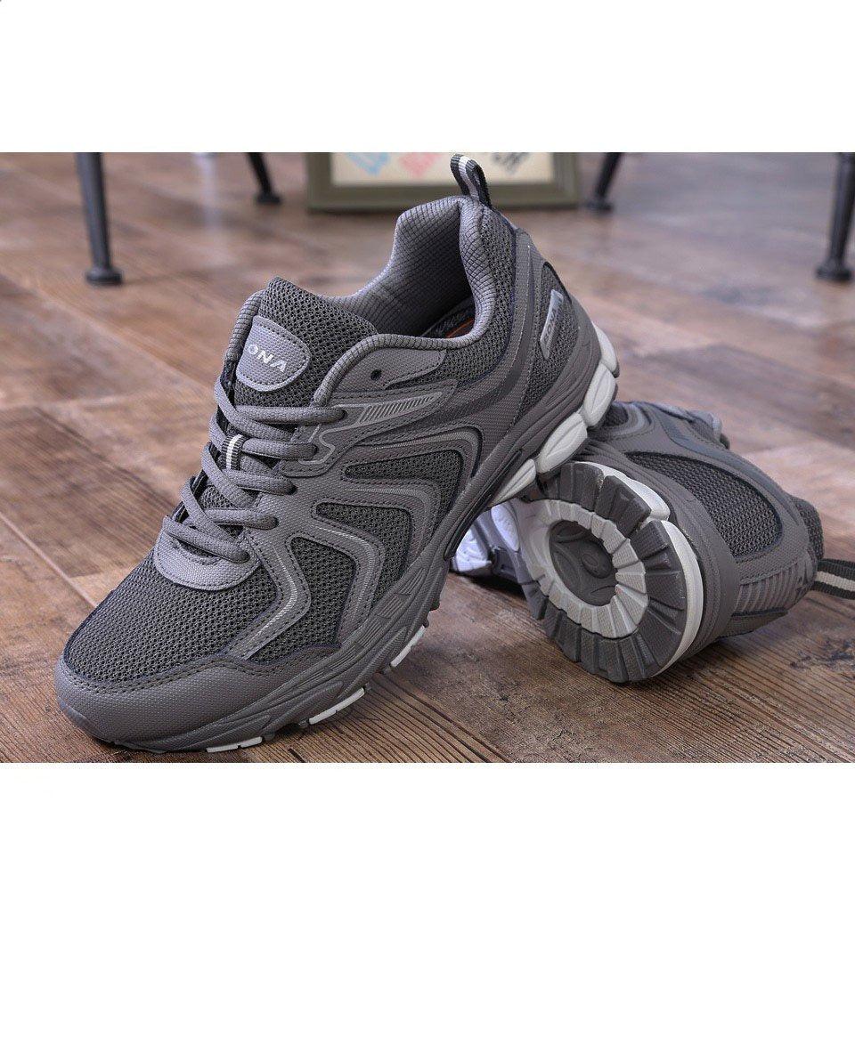 New Sport Style Mens Running Shoes Lace Up Breathable Comfortable Sneakers Outdoor Walking Footwear Men Running Shoes Men Tennis Walking Footwear Trendy Fitness Casual Sneakers