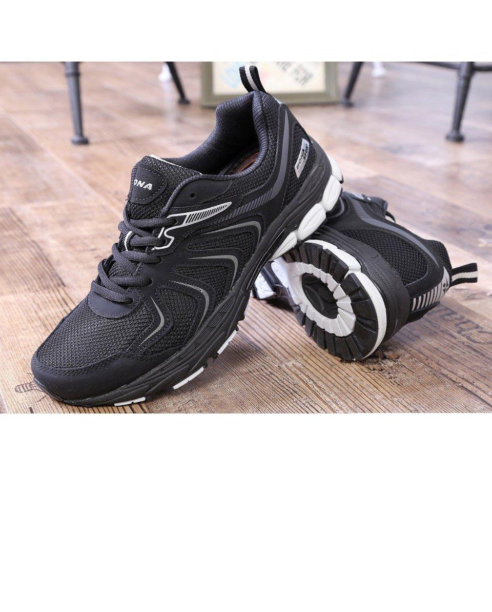 New Sport Style Mens Running Shoes Lace Up Breathable Comfortable Sneakers Outdoor Walking Footwear Men Running Shoes Men Tennis Walking Footwear Trendy Fitness Casual Sneakers