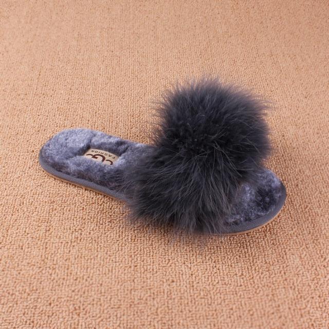 New Spring Summer Autumn Winter Home Cotton Plush Slippers Women Indoor Floor Flat Slide Slippers Comfy Open Toe Slip On House Shoes Sandals Fuzzy Slippers For Women