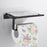 NEW Stainless Steel Toilet Paper Holder BathroomPaper Phone Holder Shelf Towel Roll shelf Accessories  Toilet Paper Holder with Phone Shelf Aluminum Bathroom Accessories Tissue Roll Dispenser Storage Rack Wall Mounted Modern Paper Towel Adapter