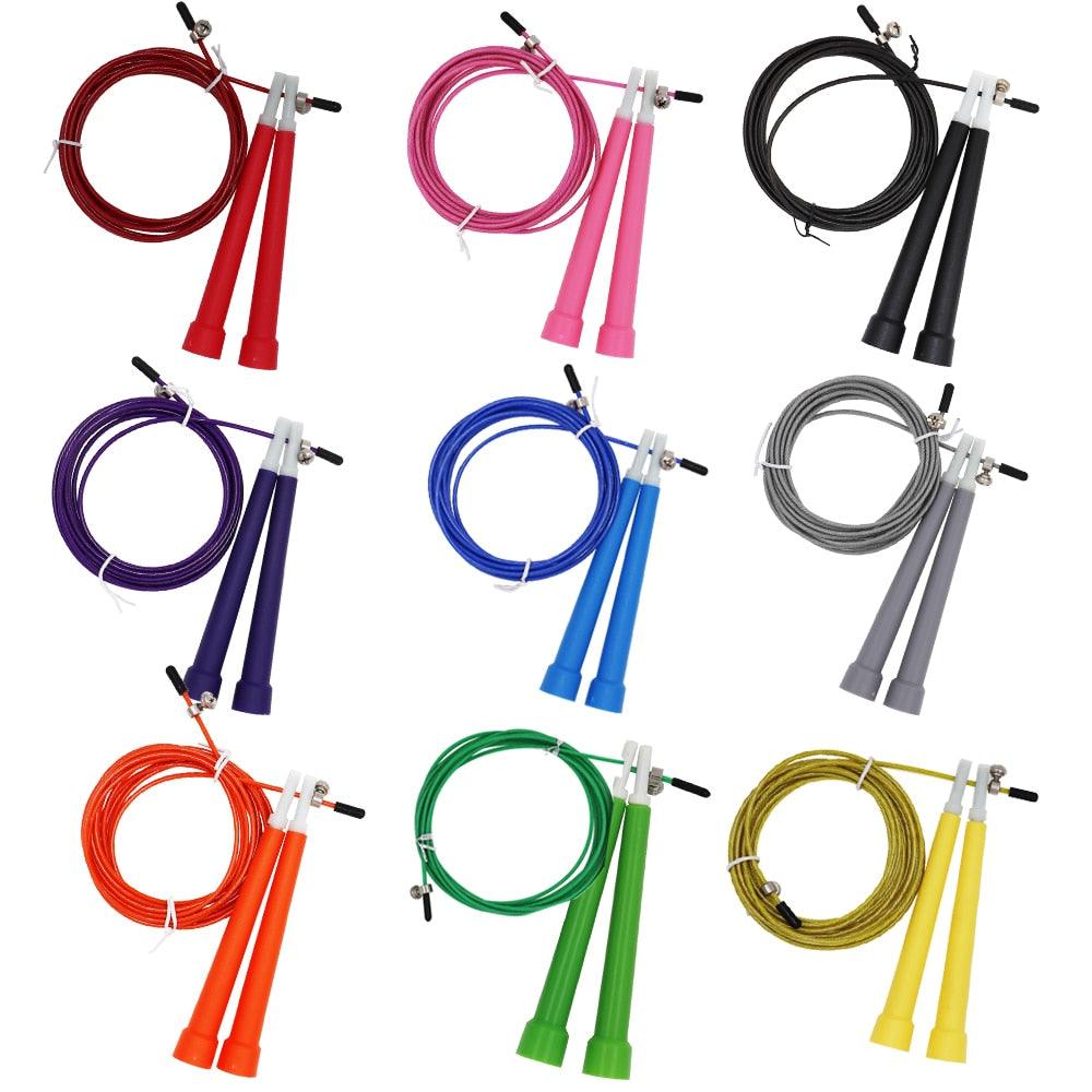 New Steel Wire Skipping Skip Adjustable Jump Rope Fitnesss Adjustable Jump Rope Workout Fitness Equipment Exercise Workout 3 Meters Speed Plastic Steel Wire Skipping Rope For Sport