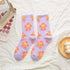 New Style Cartoon Flower Women Socks Kawaii Socks Breathable Spring Autumn Casual Socks Beautiful Girls Socks For Women